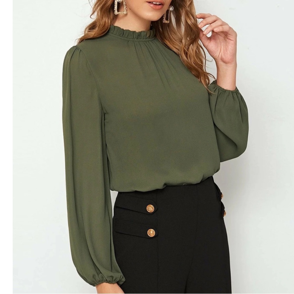 Orange Creek Simple Feminine Blouse